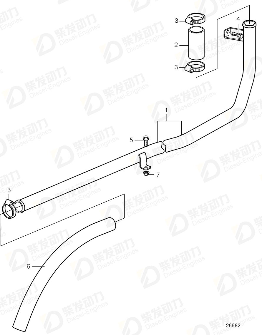 VOLVO Pipe 21170103 Drawing
